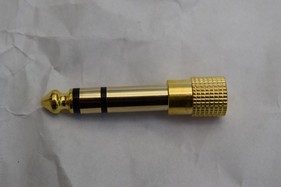 Audio-Adapter-Stecker 6,5-mm-Stecker an 3,5-mm-Buchse (Stereo) 