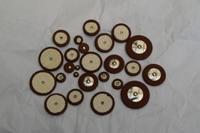 Klappen-Polster-Set für Tenorsaxophon, 25-teilig, Kunstleder 