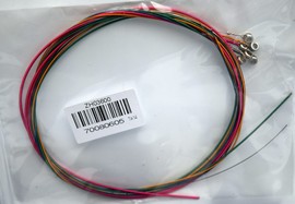 Gitarrensaitensatz (6 Saiten) in Regenbogenfarben für Westerngitarre 